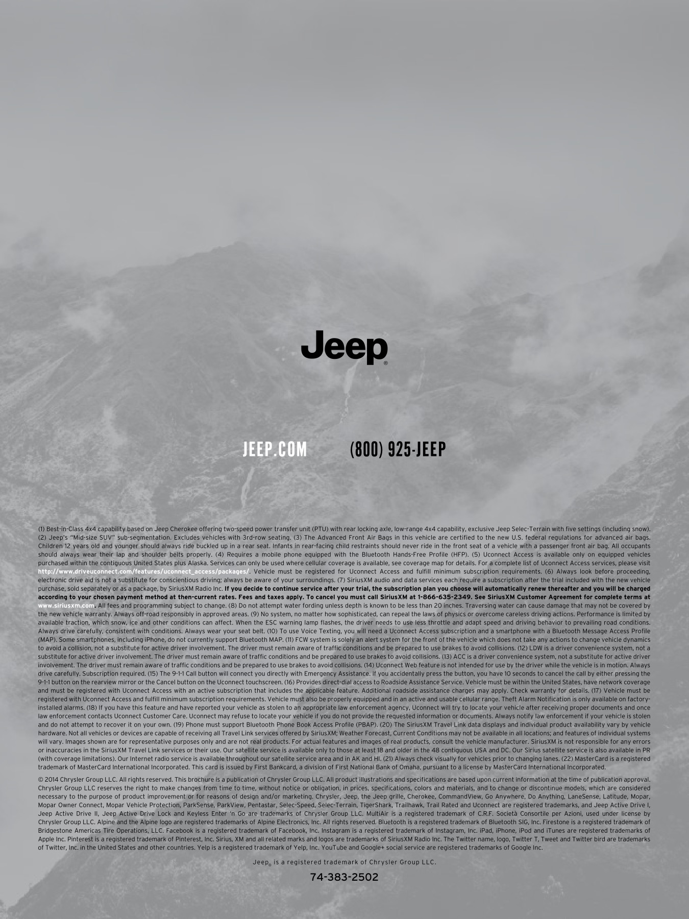 2015 Jeep Cherokee Brochure Page 9